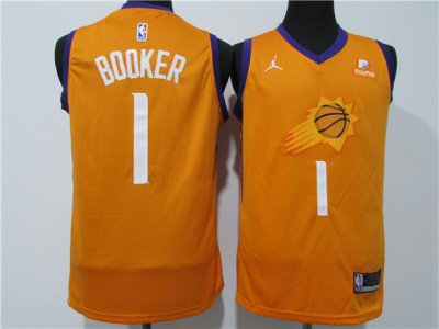 Phoenix Suns #1 Devin Booker 2020-21 Orange Statement Edition Swingman Jersey